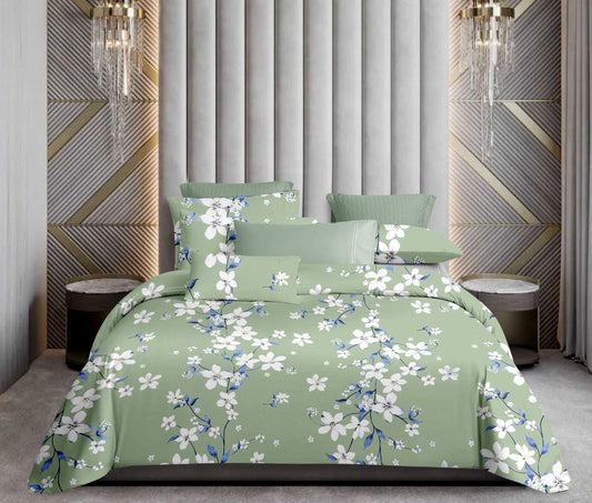 PIVI LIVING 180 TC FLORAL GREEN ( Queen )