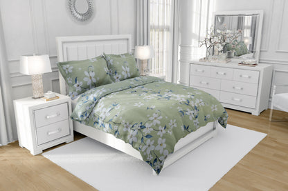 PIVI LIVING 180 TC FLORAL GREEN ( Queen )