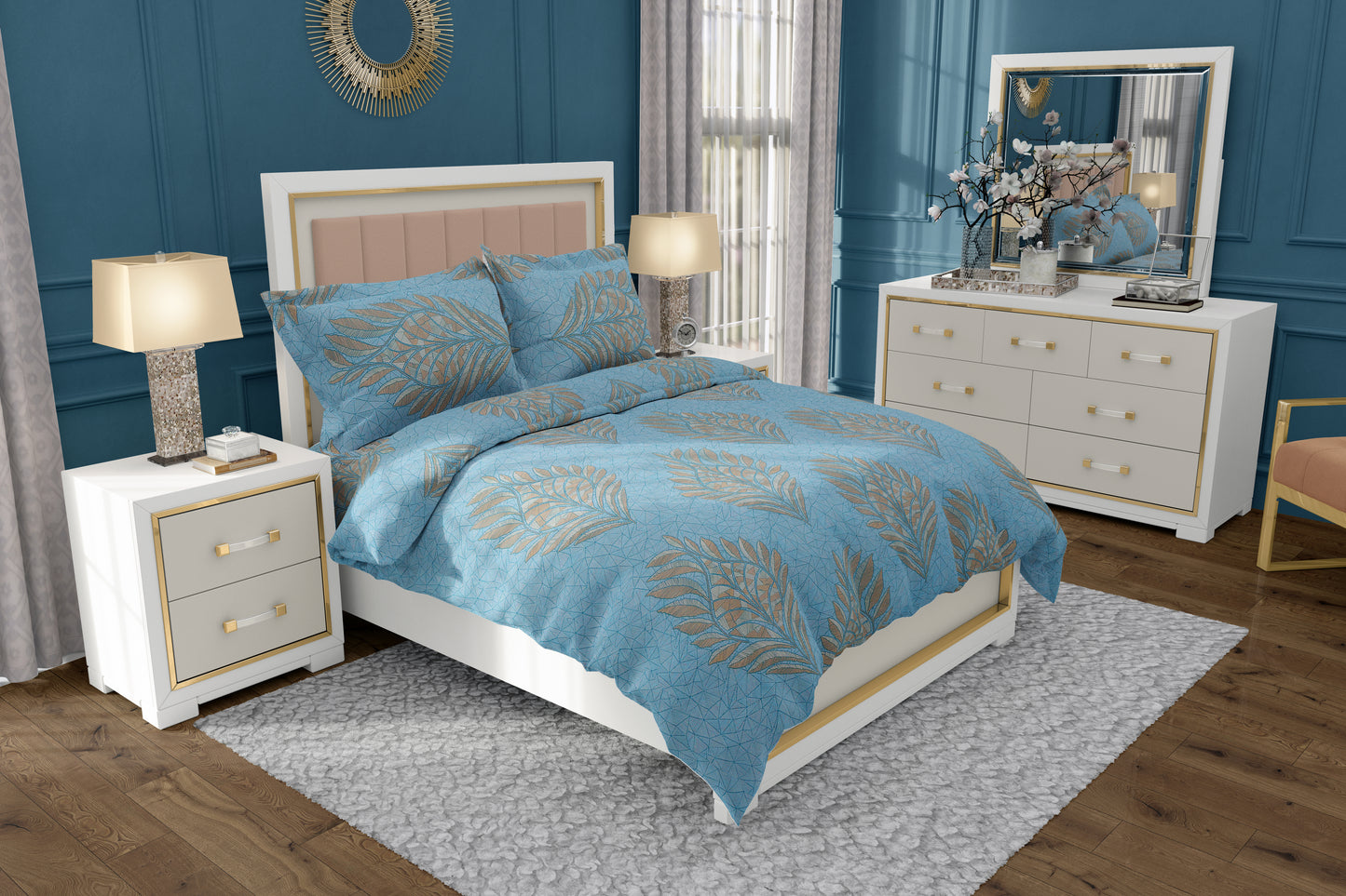 PIVI LIVING 200 TC CHARM BLUE ( Queen )