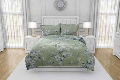 PIVI LIVING 180 TC FLORAL GREEN ( Queen )