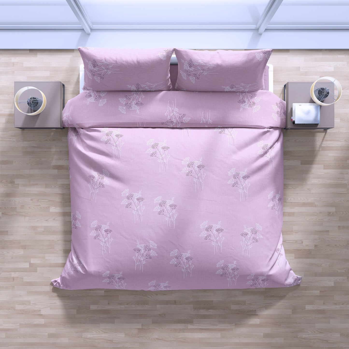 PIVI LIVING 250 TC FLORAL DANCE PINK ( king )