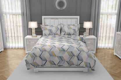 PIVI LIVING 180 TC GEOMETRICAL GREY ( Queen )