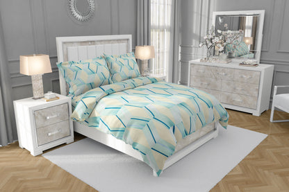 PIVI LIVING 180 TC GEOMETRICAL SKY BLUE ( Queen )