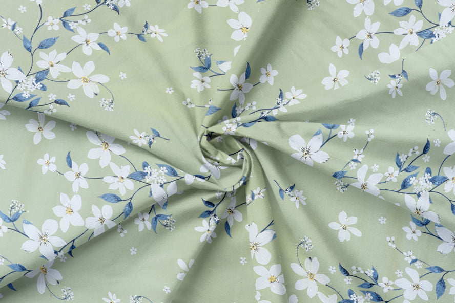 PIVI LIVING 180 TC FLORAL GREEN ( Queen )